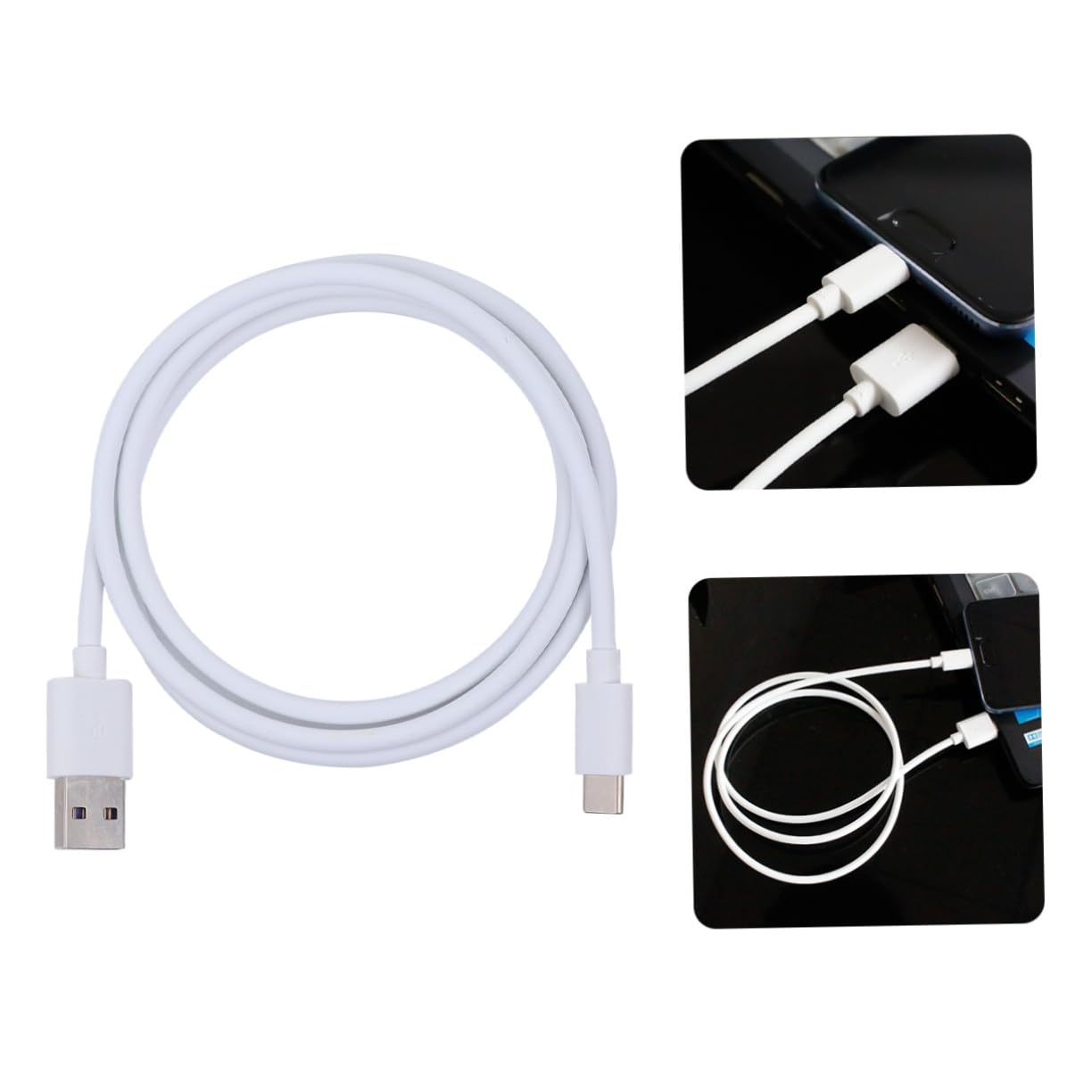 Hemoton 1pc cable Charging Cable aluminum foil USB charger copper wire cell phone data line type c fast charge cable type Phone Charging Cord USB nylon
