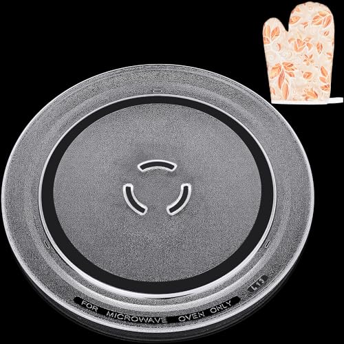 La Mejor Recopilación de Microondas Whirlpool Wm1211d los mejores 5. 42 Jolaxy 4393799 - Placa giratoria de repuesto para microondas Whirlpool Kenmore Maytag Amana Estate, bandeja de cocina de vidrio con tres círculos parciales