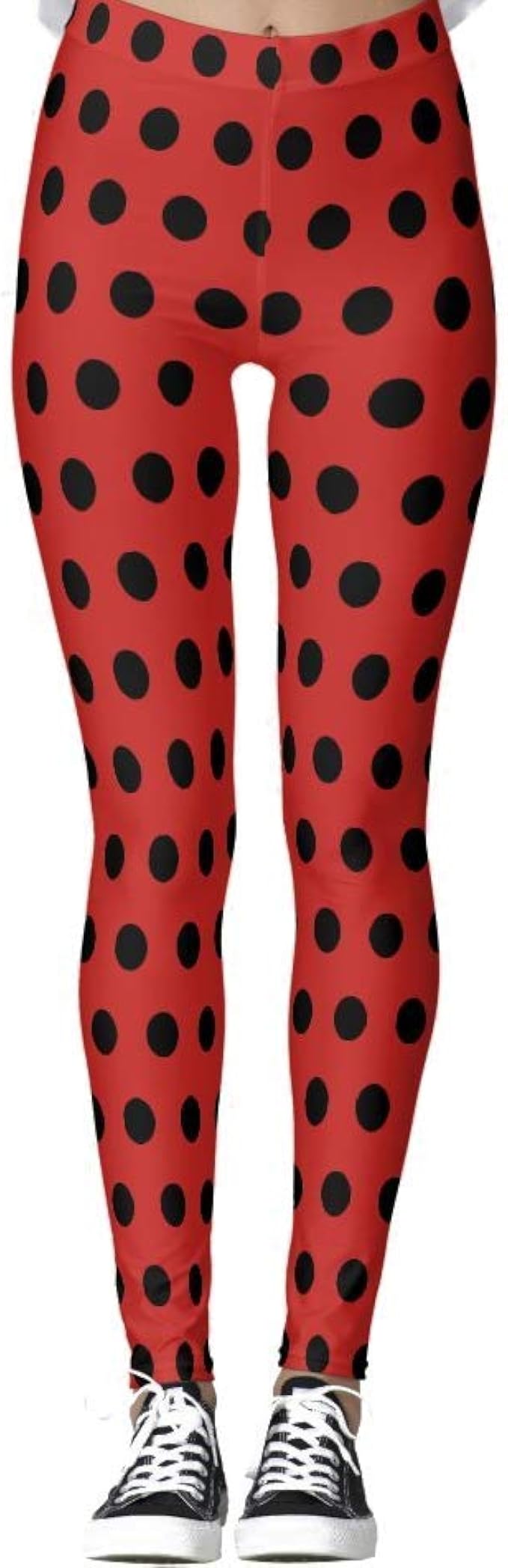 DIYCCY Pantaloni da yoga rossi e neri a pois leggings da donna a vita alta  multicolore L : Amazon.it: Abbigliamento