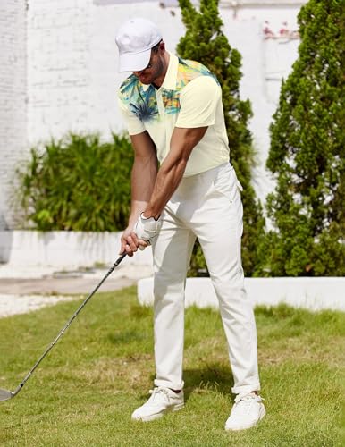 Camiseta polo para hombre de golf, manga corta, secado rápido, estampado hawaiano, transpirable miniatura 5