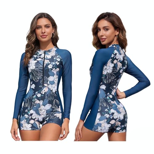Maillot de bain anti-UV manches longues pour femme adepte de natation et tankini de sport