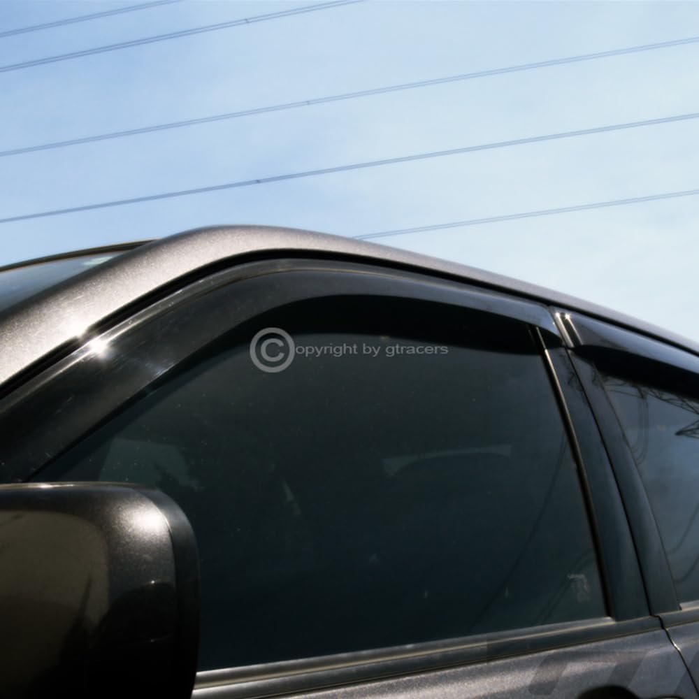 R&L Racing 4Pcs Smoke Window Side Deflector Sun/Rain/Wind Guards Compatible with 2008-2012 Chevy Malibu