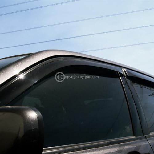 Miniatura 3 de R&L Racing 4 deflectores laterales de ventana de humo para sol/lluvia/viento compatibles con Chevy Malibu 2008-2012