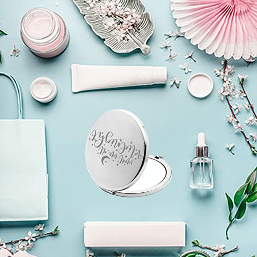 Jniap Singer Inspired Gifts Pocket Mirror Compact Makeup Mirror For Singer Fans Portable Travel Makeup Mirror Music Lover Gifts (Meet Me M) #TOP5