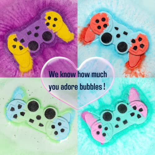 Khh Game Bath Bombs Gift Set, Handmade Organic Novelty Bathbombs With Rich Bubbles, Extra Large Size Bath Essentials For Ultimate Relaxation, Great Gift For Men/Women, Gamers And Boyfriends. #TOP5