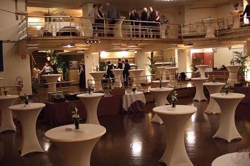 Stehtischhussen für Gastro und Bistrotische von Uzal in Stretch-Qualität