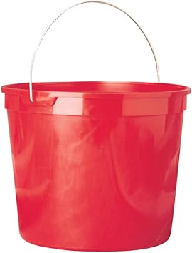 Leaktite Red 10 qt. Plastic Bucket