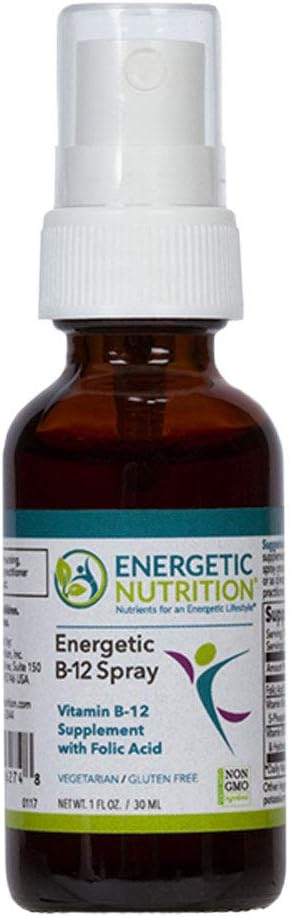 Energetic B-12 Spray - Sublingual Methylcobalamin B-Vitamins - 1 oz from Energetic Nutrition