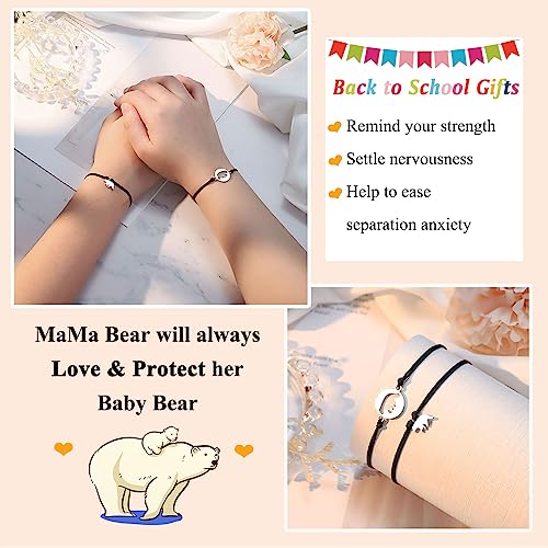 UPROMI 2/3 PCS First Day of Daycare/Preschool/Kindergarten/1st Grade/2nd/3rd Grade Gift, Back to School Bracelet Mommy and Me4