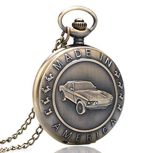 Preisvergleich Produktbild Timagebreze Auto Taschenuhr Retro Design Umgebung Englisches Alphabet Auto Quarz Taschenuhr