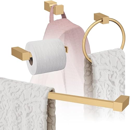 Vista 157 de Amerock BH36083BBZ Toallero dorado champán Toallero de 18 pulgadas (17.992 in) Monumento Toallero de baño Herrajes de baño Accesorios