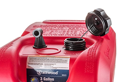 Attwood 8803Lp2 Epa And Carb Certified 3-Gallon Portable Marine Boat Fuel Tank #TOP1