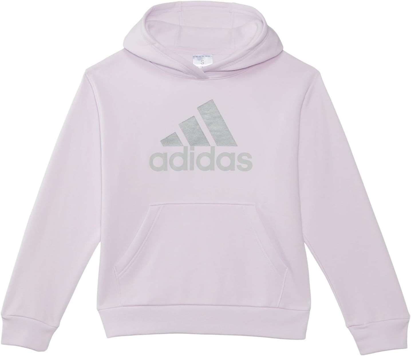 adidas Girls' Long Sleeve Essential Hooded Graphic Pullover(big Kid)