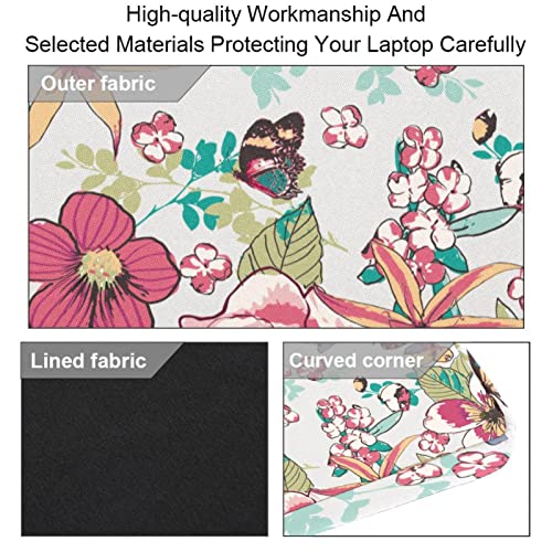 Sacoche ordinateur portable 13 pouces antichoc et élégante fleurs - 3