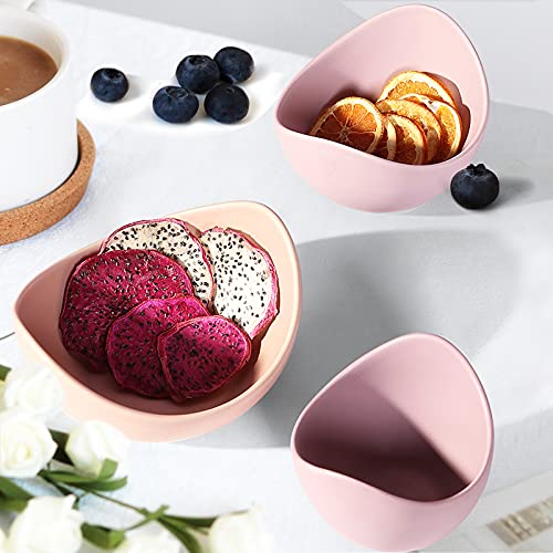 Notakia Salad Decorative Bowls Lotus Shaped Pasta Bowls Dishwasher Safe, Unique Angled Ceramic Bowls for Salad Pasta, Soup - Image 3