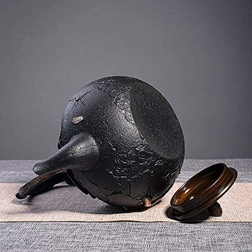 AWJ Tetera de Hierro Fundido de Estilo japonés con infusor de Hierro Tetera Saludable Tetera de Hierro Fundido clásico… - Imagen 4