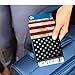 FINTIE Passport Holder, Slim Travel Wallet RFID Blocking Card Case Cover Passport Cover Protector Essentials with Credit Card Slots for Women/Men, US Flag