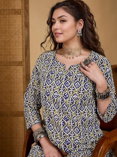 Image of Truvon Fashions Women Cord Set, Kurta and Pant Set
