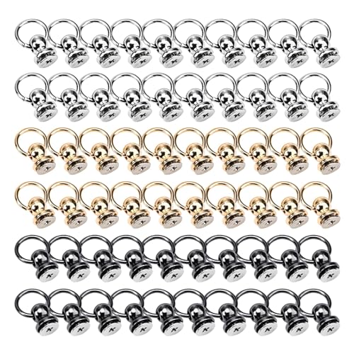 Personalizzazione e Creatività: Stimola la tua creatività utilizzando questi rivetti per creare accessori unici o per aggiungere dettagli personalizzati ai tuoi progetti. Sono ottimi per aggiungere elementi funzionali e decorativi, trasformando semplici oggetti in creazioni originali e stilose.