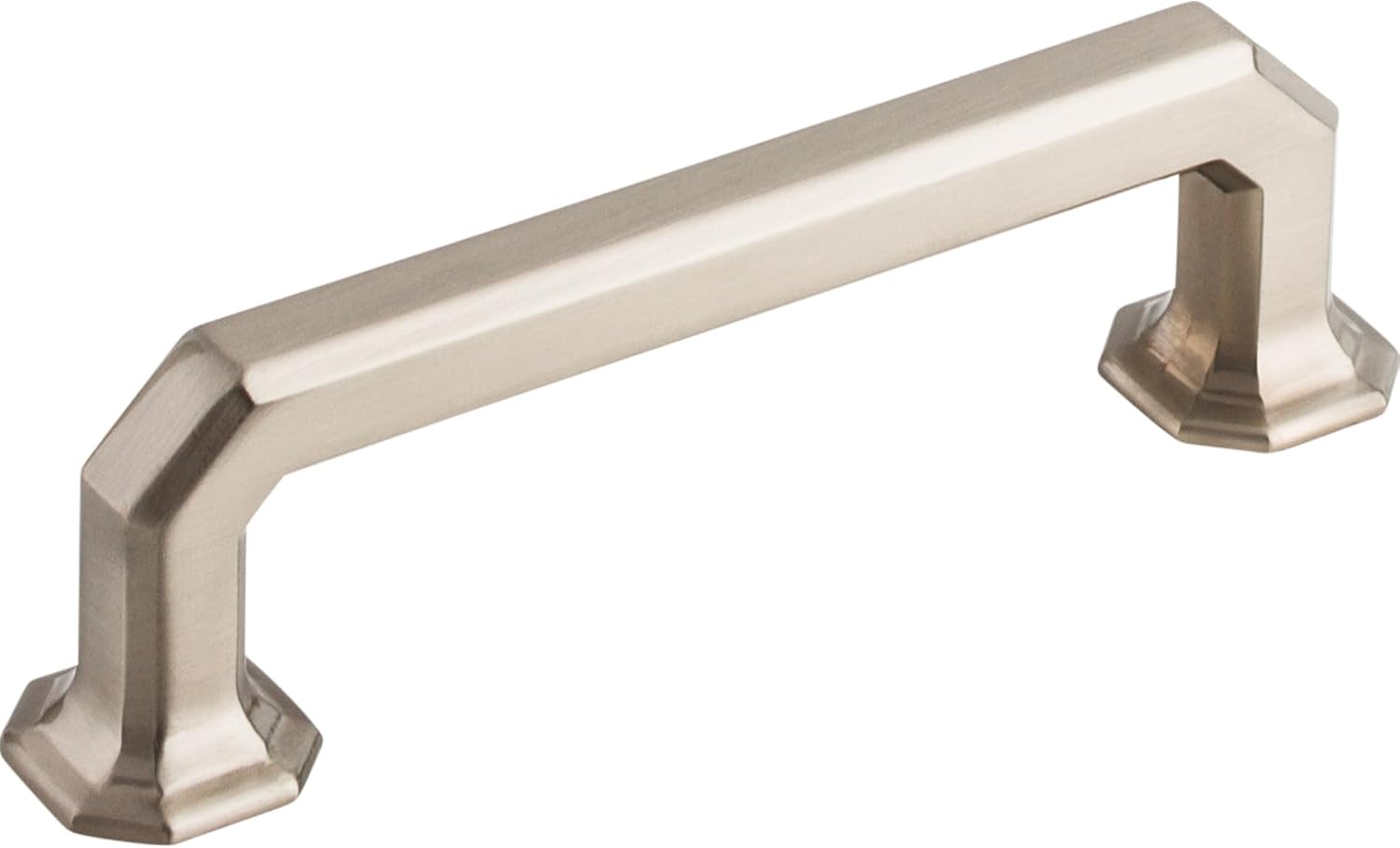 Top Knobs TK287PN Chareau Collection 3-3/4" Emerald Pull, Polished Nickel