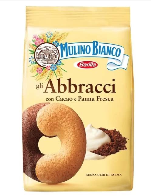 Abbracci Mulino Bianco Cacao e Panna - Biscotti - 1 x 350gr Pack (2)