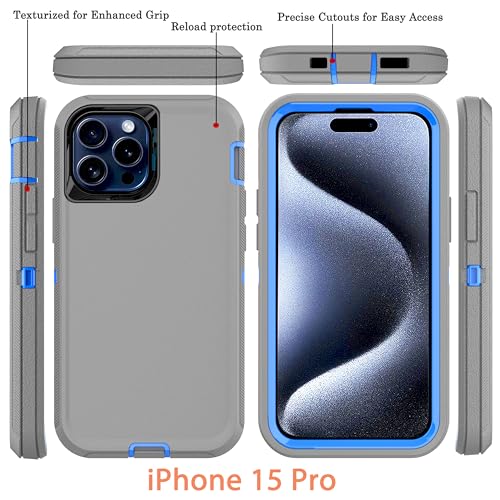 Coque iPhone 15 Pro robuste housse antichoc et anti-chute pour Apple 6,1 pouces - 3