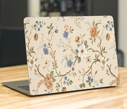 Aesthetic Flowers Laptop Skin Bubble-Free Laptop Sticker for 15.6...