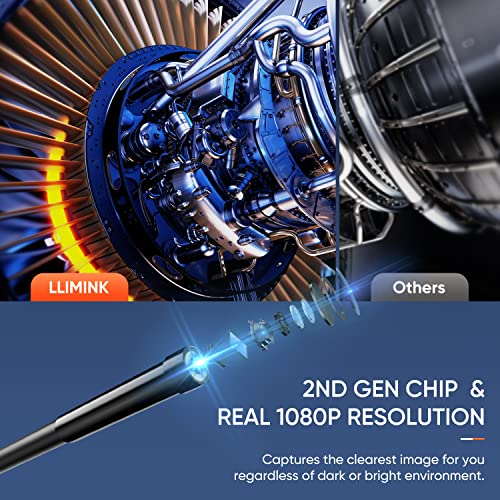 Wireless Endoscope,Limink 50Ft Snake Cam,Inspection Scope With Ip67 Waterproof, Wifi Borescope Inspection 2.0 Mp Hd Snake Camera For Android And Ios Smartphone, Iphone, Ipad, Samsung -Black(50Ft) #TOP2