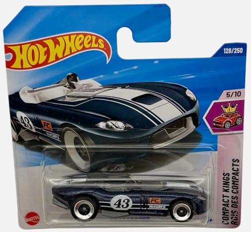 Hot Wheels Dark Blue Roadster 1:64 Escala Mattel miniatura 1