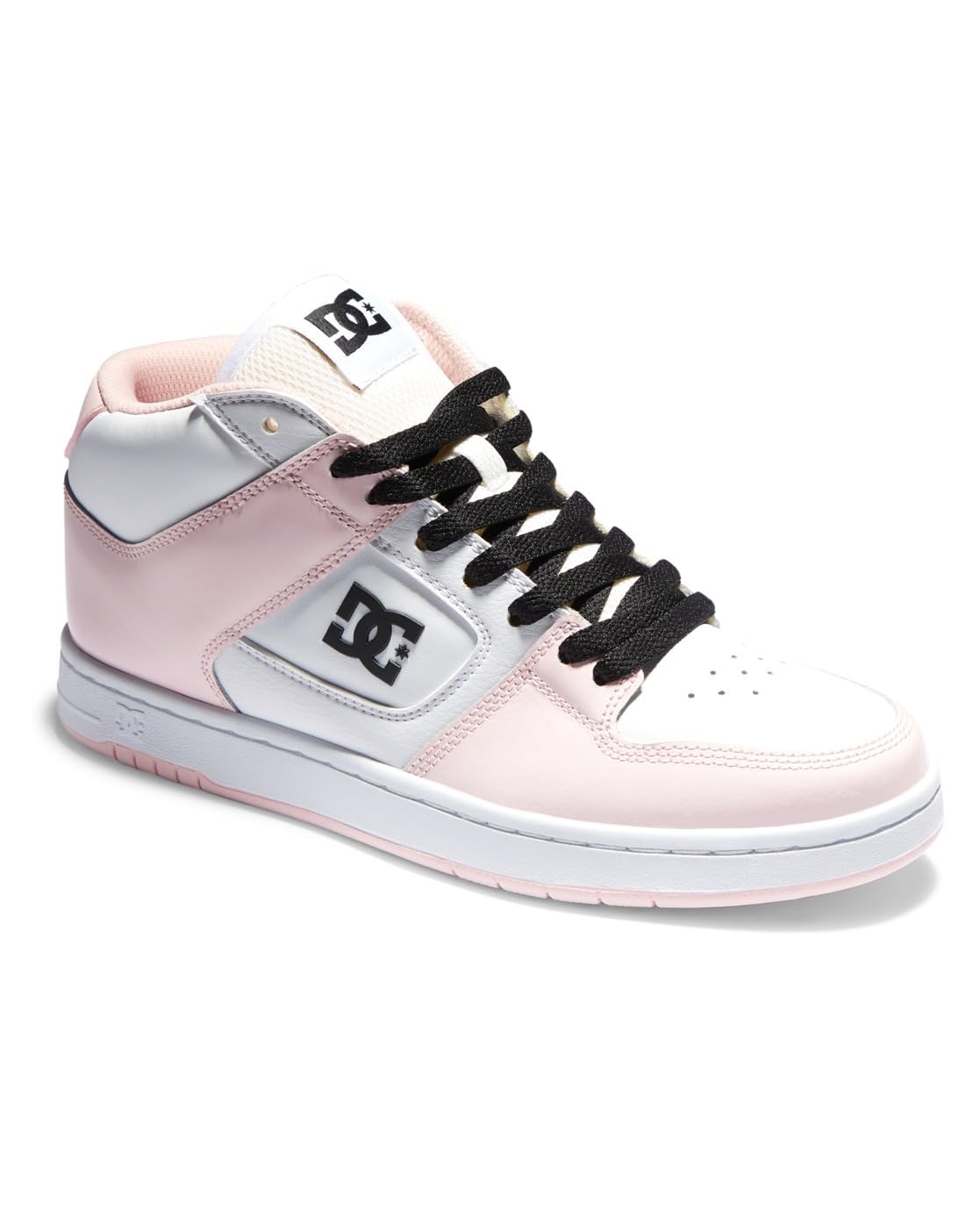 DC Shoes Manteca 4 Mid - Chaussures Mid Top en Cuir - Femme - 36 - Rose.