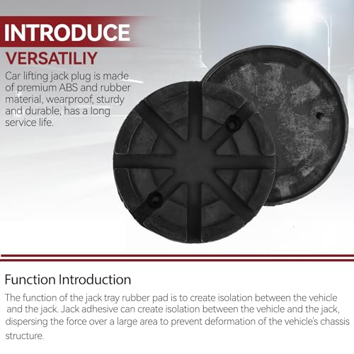 Universelle Gummiauflage für Wagenheber und Hebebühnen Gummiteller Wagenheberaufnahme Gummiblock Gummiklötze 125mm Autoheber Kfz Reifenwechsel