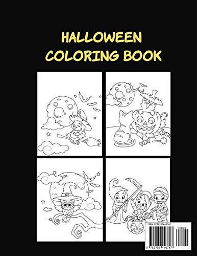 Halloween Coloring Book: Coloring Toy Gifts for Toddlers, Kids ,Children or Adult Relaxtion | Cute Easy and Relaxing Large Print Birthday Gifts image 4