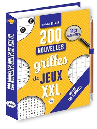 200 nouvelles grilles de jeux XXL pour les séniors - crayon offert