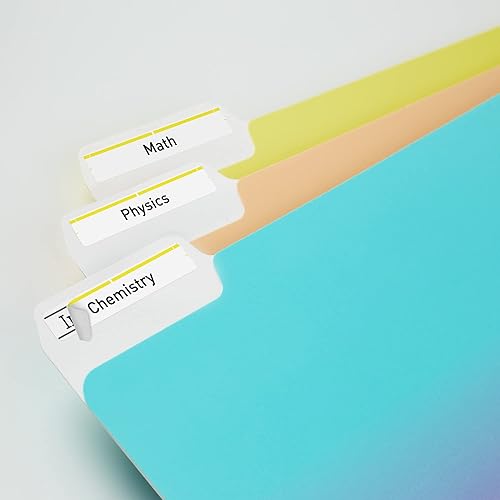 Miniatura 2 de Avery TrueBlock 5966 - Etiquetas para carpetas de archivos, 23" x 3-716", 1,500 etiquetas imprimibles, blancoamarillo, permanente