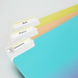 Avery® TrueBlock® File Folder Labels, 2/3" x 3-7/16", 1,500 Printable Labels, White/Yellow, Permanent (5966) – view 2