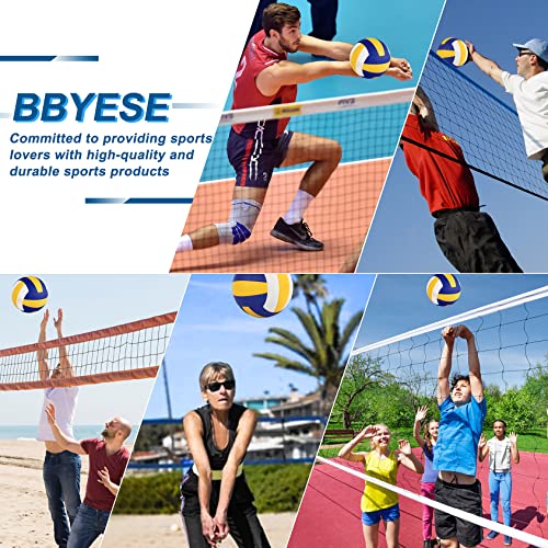 Volleyball Official Size 5 Waterproof Soft Sand Volley Balls For Kids Girls Boys Beginners Adults Men Women Indoor Outdoor Pool Beach Gym Game Training Competition Play Gift (1 Pack, Blue/Yellow) #TOP6