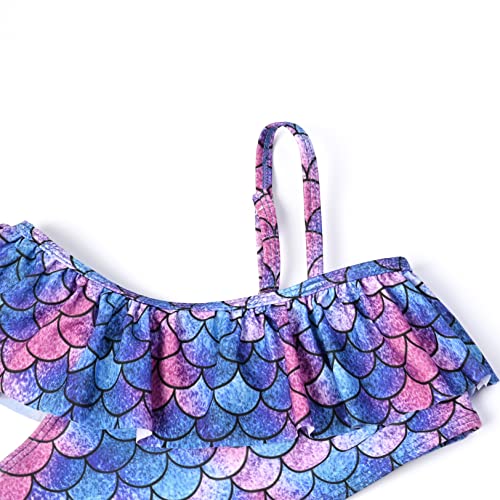 Image of CHILDRENSTAR Girls Swimsuit Two Piece Swimsuits Ruffle Flounce Bathing Suit Kids Tankini Bikini Set