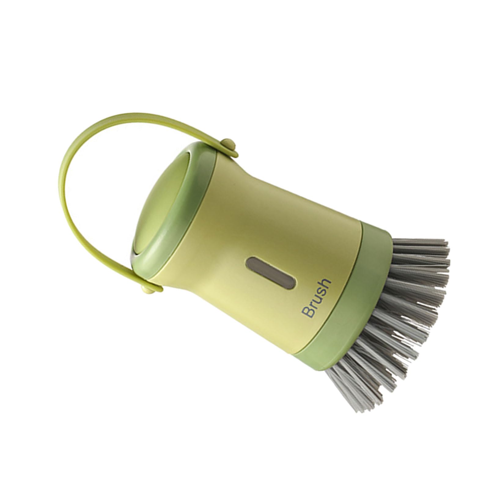 Tsophreniq Compactly Dishwasher Safe Kitchen Scrub Brush Handle Scrubber NonScratch Bristles for Pots Dishes Cookware Cleaning Tool Long Handle NonStick Scrubber