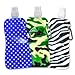 Water2go Flexible Collapsible Foldable Reusable Water Bottles BPA Free Set of 4 Color May Vary
