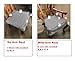 OctoRose Made to fit Any Size Dining Chair with The arms or Without The arms Upholstery Material Chair Seat Cover, Customize Size Set of Two Chair Covers (Brown)