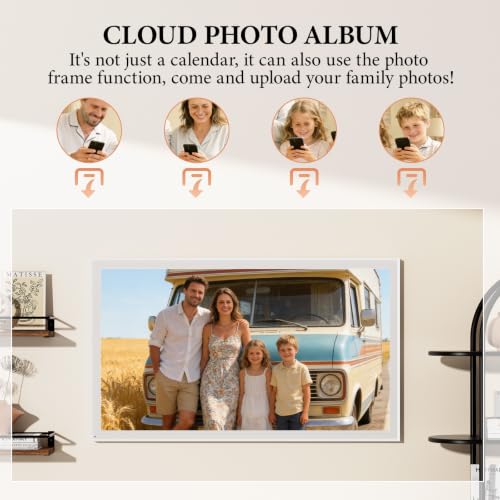 27 Inch Smart Digital Calendar, Wall Electronic Calendar, 1920 * 1080 IPS Full HD Touch Screen Display for Family Meal Planner Support - Seamless Scheduling by DASFIWO - Image 6