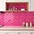 Decotalk Pink Peel and Stick Backsplash for Kitchen 12"x12" Subway Tile Backsplash 3-Pack Back Splash for Kitchen Wall Hot Pink Backsplashes Tile Self Adhesive Stick on Back Splash Tiles for Bathroom