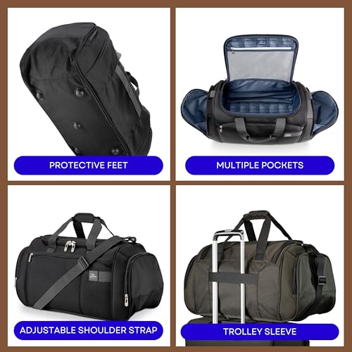 Skyway Luggage Sigma 7.0 Softside Weekender Duffel Bag Durable Carry-On, Lightweight Gear Bag with Shoulder Strap & Pockets, Ideal for Weekend Trips, Men and Women4
