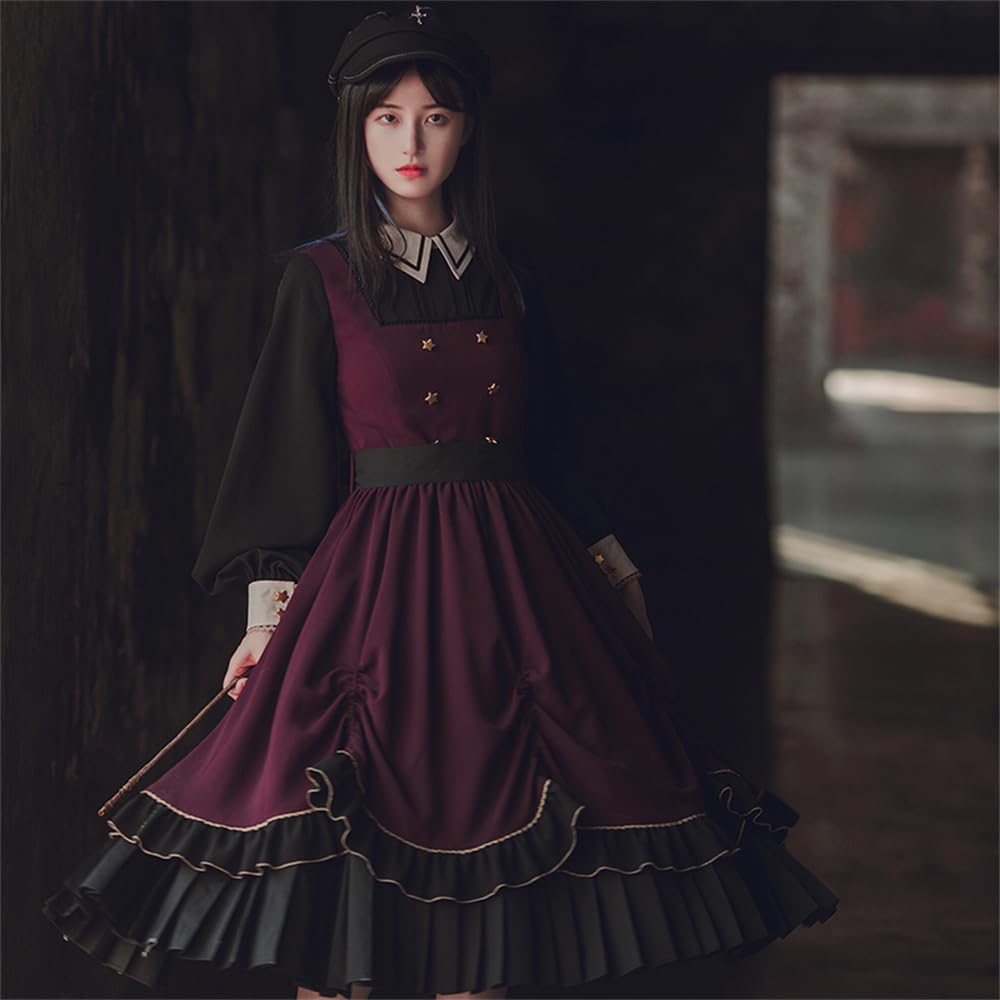 Amazon.co.jp: [ロングペン] ロリータワンピース 長袖 洋服