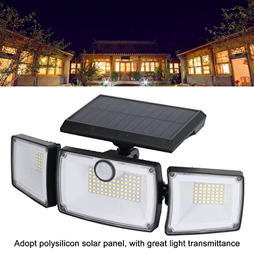 Lâmpada De Parede Solar Orenic De 3 Cabeças 6W 7700K IP65, Ajuste, Luz De Indução Solar De Alta Sens