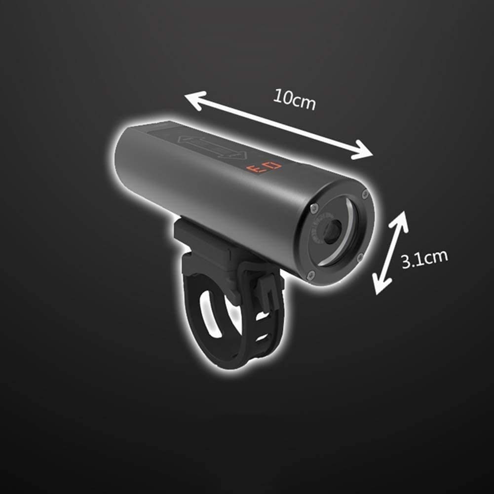 Frente de Luces de Bicicletas Recargables USB, Faro de la Bicicleta súper Brillante 4 + 1 Modos Light Runtime 10 Horas Faro de Bicicleta Impermeable, Luz para la Carretera, Montaña