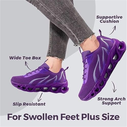 Softsfeel Women's Relieve Perfect Walking Shoes,Mens Orthopedic Comfortable Sneakers,Anti Slip Shock Absorption Walking Shoes 6