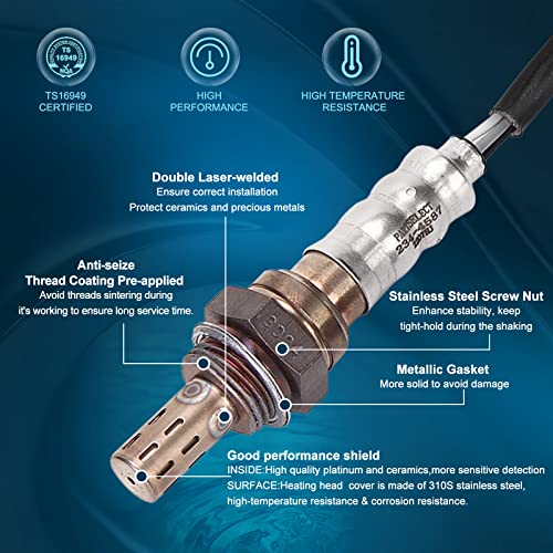 Partselect 2Pcs 234-4587 Oxygen Sensor Upstream Or Downstream Replacement For Dodge Dakota Durango Nitro Dodge Ram 1500 2500 3500 Jeep Wrangler Grand Cherokee Chrysler 300 56029049Aa 2344587 #TOP2