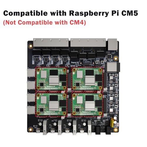 Cluster Raspberry Pi 5 DeskPi Super4C pour laboratoire de test Edge - 2