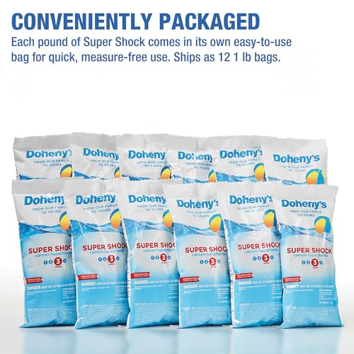 Image of Doheny's Super Pool Shock 12 x 1 Lb Bags